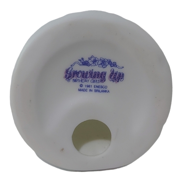 𝅺Vintage Enesco Growing Up Birthday Girl 2 - Picture 5 of 5